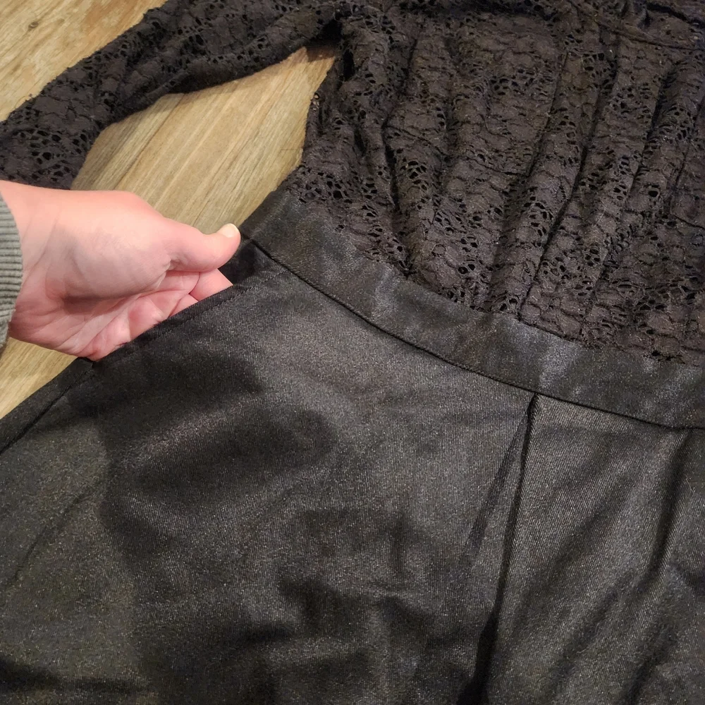 Princess Vera Wang Black Lace Pocket‎ Dress